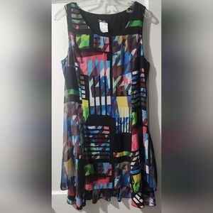 Bali Colorful Abstract Mini Dress